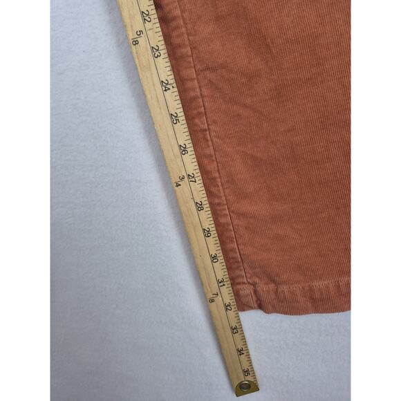 Anthropologie Maeve Corduroy Wide Leg Pants Size 4 Orange Retro Boho Festival - Picture 10 of 11